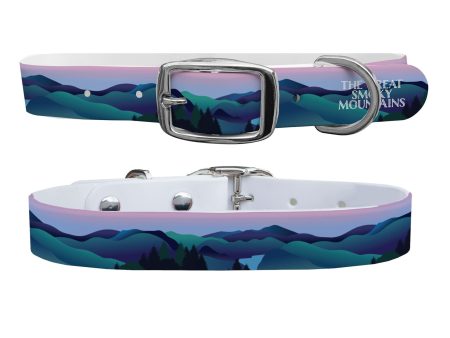 The Great Smoky Mountains Dog Collar With Silver Buckle Online