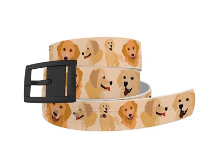 Golden Retriever Belt With Gold Buckle Online Sale