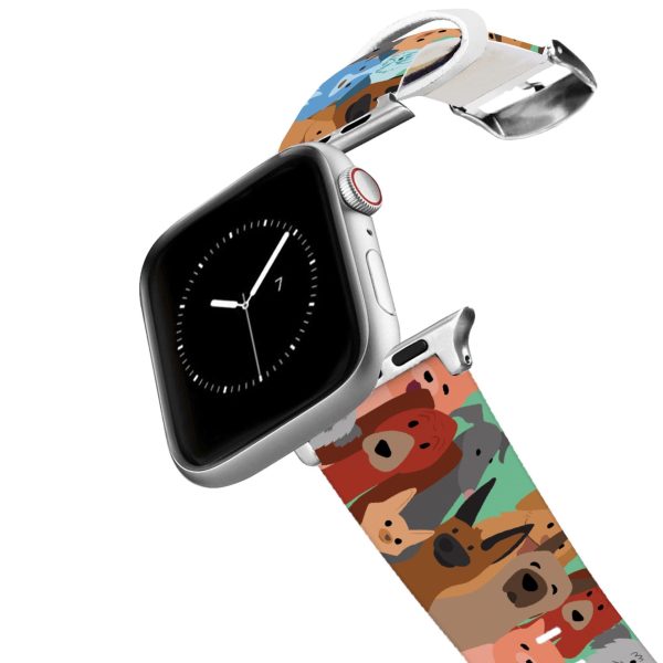 Silver Dog Party Apple Watch Band For Sale