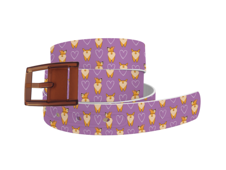 Corgi Butts Belt With Khaki Buckle Hot on Sale