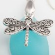 Dragonfly Sea Glass Earrings Online Sale