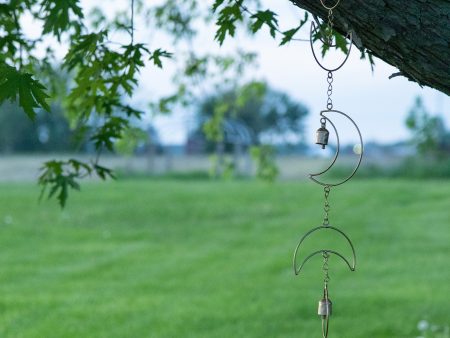 Sun & Moon Iron Wind Chime Hot on Sale