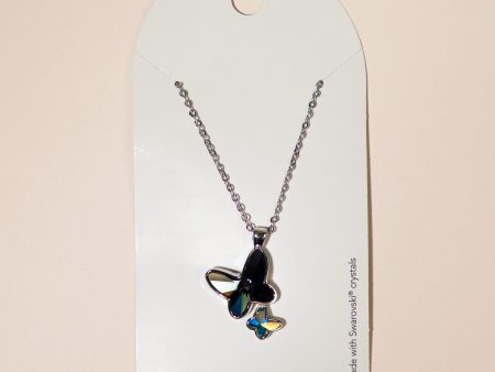 Swarovski Crystal Butterfly Necklace Fashion