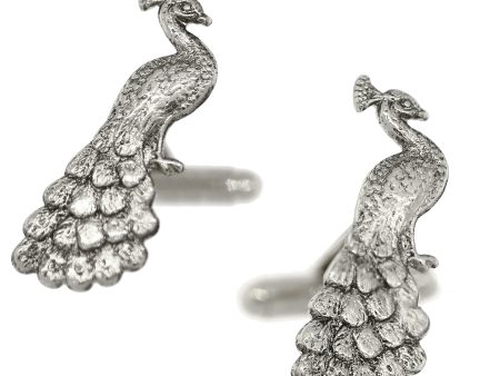 1928 Jewelry® Silver-Tone Peacock Cufflinks Online now