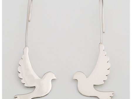 Dove is in the Air Sterling Earrings Online now