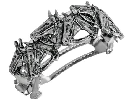 1928 Jewelry® Pewter Multi Horse Head Pony Tail Holder Hot on Sale