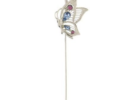 1928 Jewelry® Silver-Tone Blue And Purple Crystal Butterfly Bookmark Online Sale