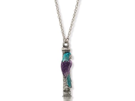 1928 Jewelry® Pewter Purple And Blue Enamle Parrot Whistle Necklace 30  Online