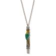 1928 Jewelry® Pewter Green And Yellow Enamle Parrot Whistle Necklace 30  Discount