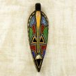 Adventurous Owl Multicolor Owl Artisan Crafted African Bead Wood Wall Mask Online