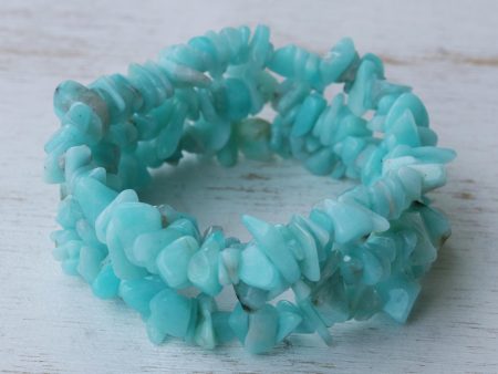 Wonders Handcrafted Beaded Amazonite Bracelets (Set of 3) Sale