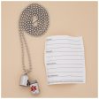 Stainless Steel Medical Alert Pill Container Necklace on Sale