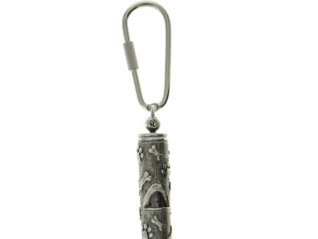 1928 Jewelry® Pewter Paw And Bone Whistle Key Fob Supply