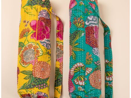 Recycled Kantha Yoga Mat Bag For Cheap