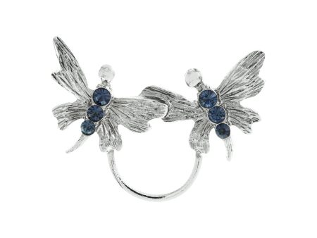 1928 Jewelry® Silver Tone  Blue Butterfly Eyeglass Pin Holder Online