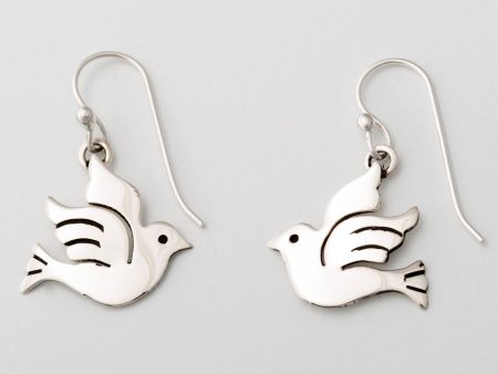 Peace Dove Sterling Earrings Hot on Sale