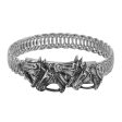 1928 Jewelry® Pewter Horse Heads Coil Bracelet Online Hot Sale