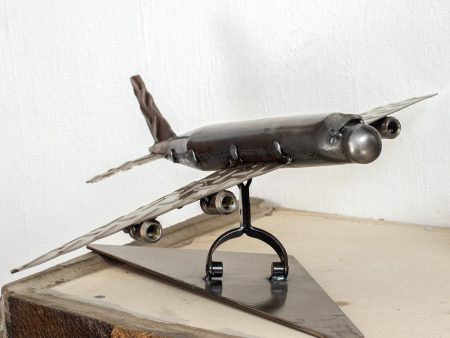 Airline Recycled Metal Auto Part Jet Sculpture from Mexico Online Hot Sale