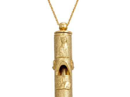 1928 Jewelry® 14k Gold Dipped Cat Whistle 30 In. Hot on Sale