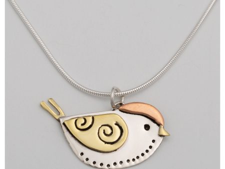 Sweet Bird Mixed Metal Necklace Online Hot Sale