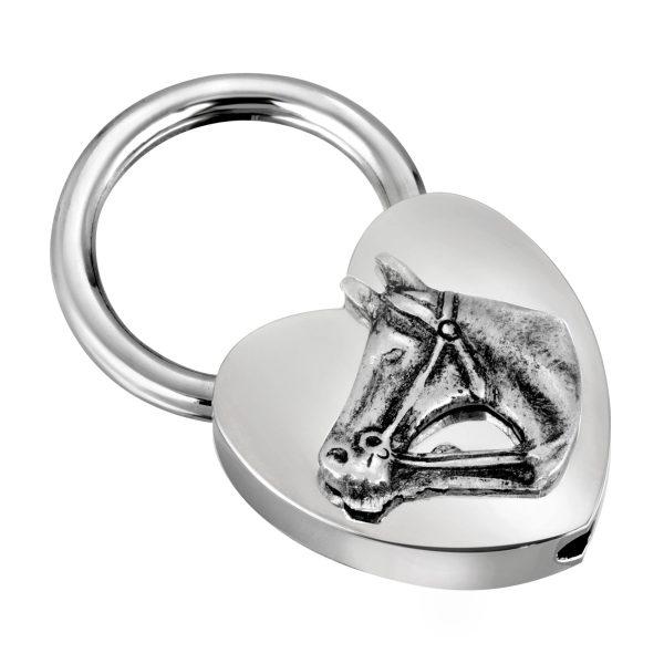 1928 Jewelry® Silver Tone Heart Shaped Key Fob With Horse Head Online Sale