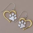 Close to My Heart Sterling Paw Earrings For Sale