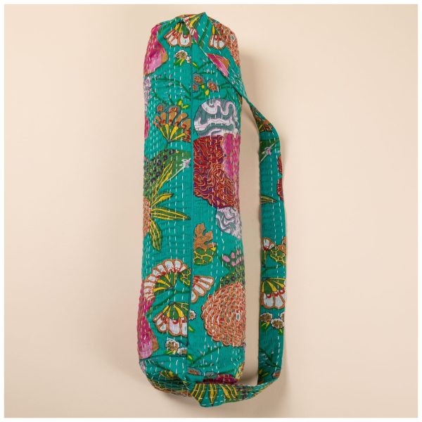 Recycled Kantha Yoga Mat Bag For Cheap