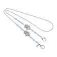 1928 Jewelry® Silver Tone Dog Paw Blue Bead Mask Holder 22 Inch Online Sale