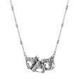 1928 Jewelry® Pewter Horse Heads Necklace 16 Inch Adj Online Hot Sale