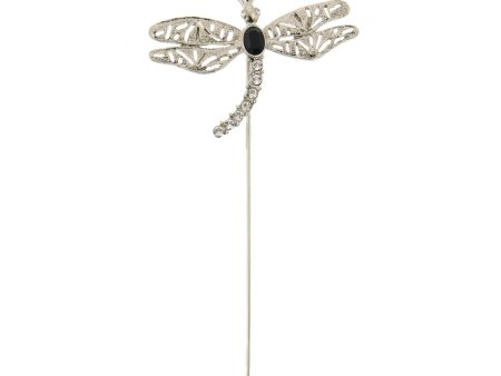 1928 Jewelry® Silver-Tone Black And Crystal Dragonfly Bookmark Online now