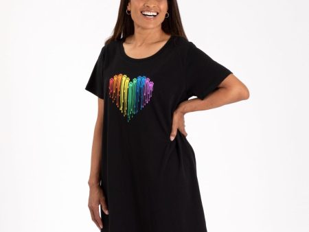 Rainbow Painted Paws Nightgown Online now