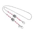 1928 Jewelry® Silver Tone Dog Paw Pink Bead Mask Holder 22 Inch Discount