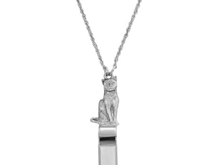 1928 Jewelry® Silver Tone Cat Whistle Necklace 28 In. Online