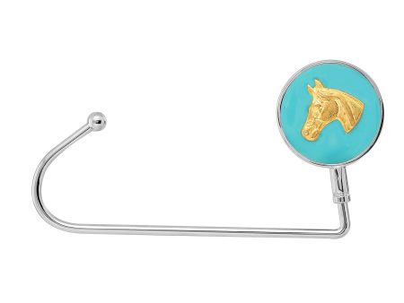 1928 Jewelry® Silver Tone Gold Horse Head Turquoise Enamel Purse Holder on Sale