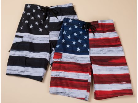 Men s Patriotic Swim Trunks on Sale