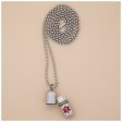 Stainless Steel Medical Alert Pill Container Necklace on Sale