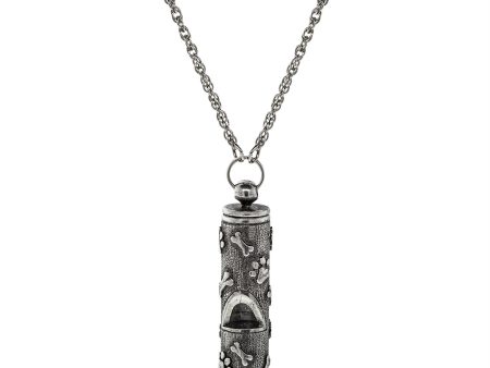 1928 Jewelry® Pewter Dog Bone Paw Prints Whistle Necklace 28 In. Online