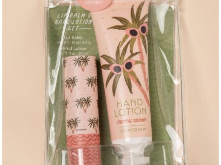 Sunny Palms Hand Lotion & Lip Balm Gift Set Cheap