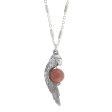 1928 Jewelry® Pewter Parrot With Goldstone Bead Necklace 16 Adj. Online