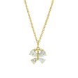 1928 Jewelry® 14K Gold-Dipped Cubic Zirconia Butterfly Pendant Necklace 16 Adj. For Discount