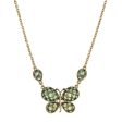 1928 Jewelry® Gold-Tone Lt. Aqua Faceted Butterfly Necklace 16 Adj. For Cheap