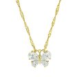 1928 Jewelry® 14K Gold-Dipped Cubic Zirconia Butterfly Necklace 16 Adj. Cheap