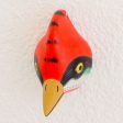 Woodpecker Handcrafted Pinewood Mask of a Woodpecker from Guatemala For Sale