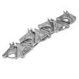 1928 Jewelry® Silver Tone Horse Heads Barrette Online Sale