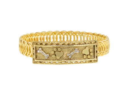 1928 Jewelry® 14K Dipped Paw And Bones Belt Bracelet Online Hot Sale