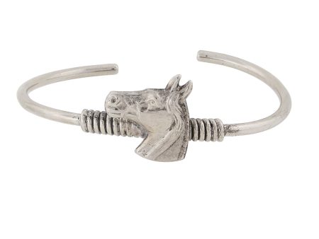 1928 Jewelry® Silver-Tone Horse Spring Hinge Bracelet For Discount