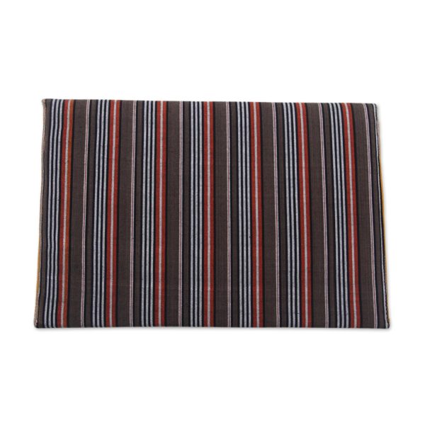 Lurik Guardian Brown 100% Cotton Brown Striped Tablet Sleeve from Indonesia Supply