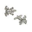 1928 Jewelry® Silver-Tone Crystal Frog Cufflinks Online