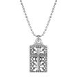 1928 Jewelry® Pewter Cross Square Dog Tag Pendant  22  Cheap